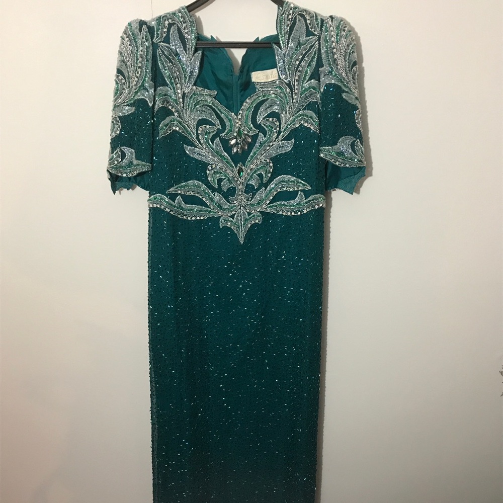 Landa Silk beaded Gown